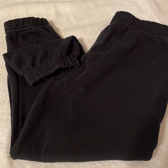 5T Garanimals black fleece lined gathered waist sweat pants - Picture 3 of 13